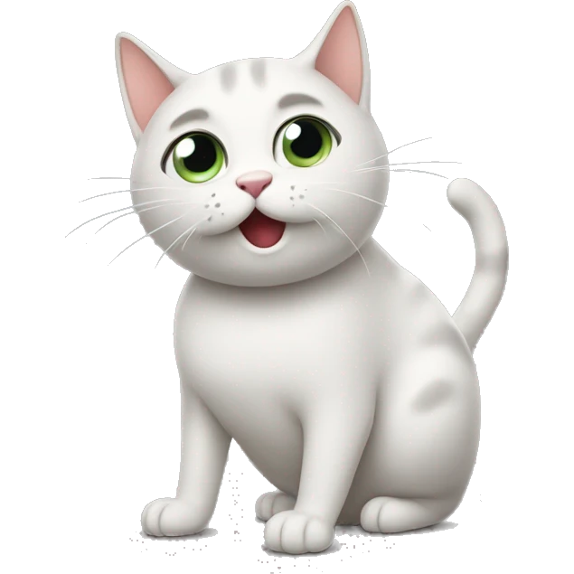 Cat farting emoji
