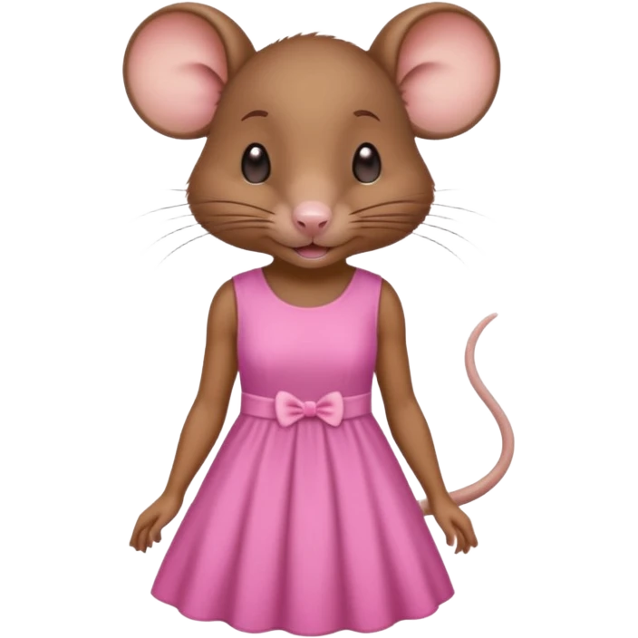 female rat with long hair emoji