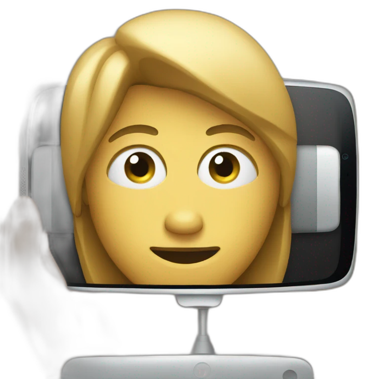 watching the mobile emoji