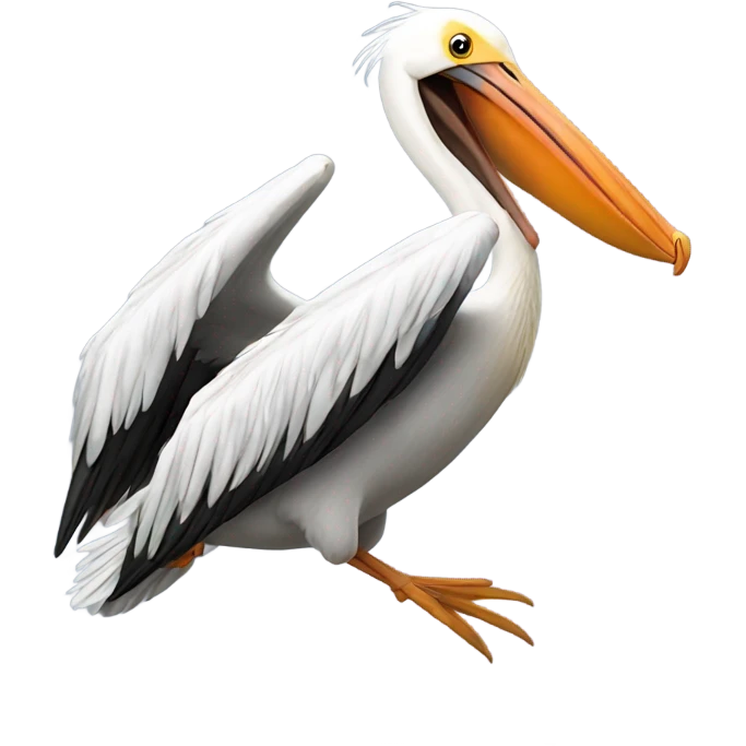 Pelican flying emoji