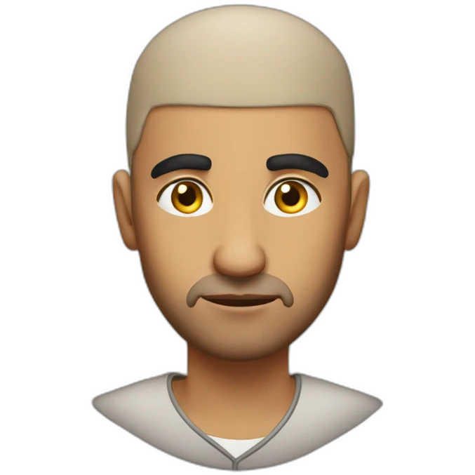 unamused arab guy bald emoji