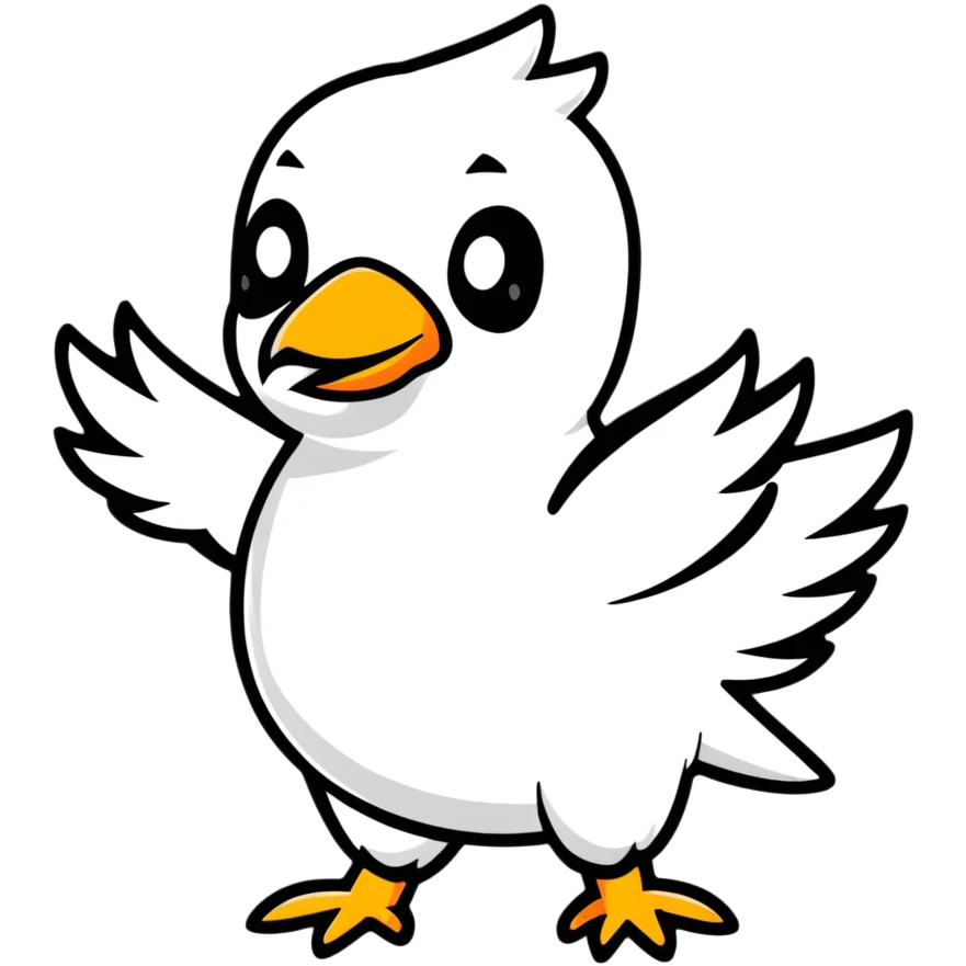 white pigeon in Flash superhero suit emoji