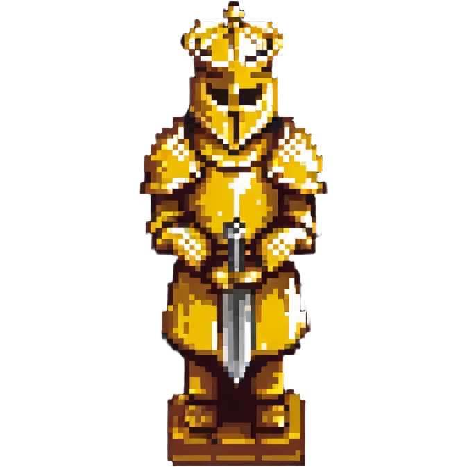 golden knight chess piece emoji