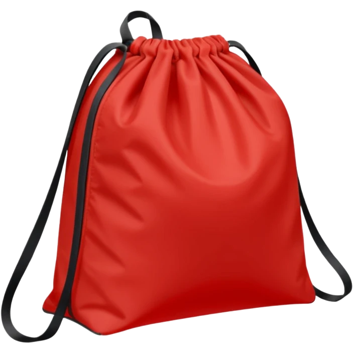 sac de sport rouge sans motif emoji