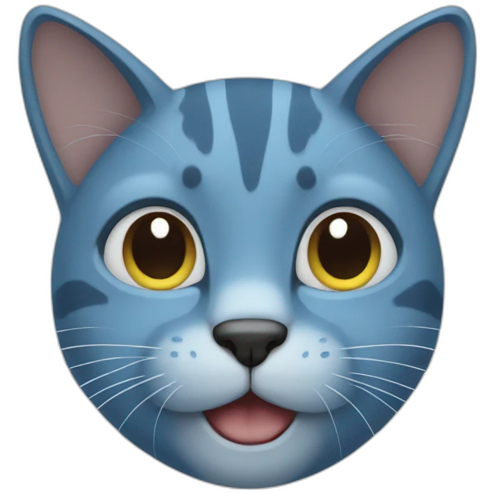 blue cat emoji