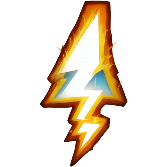 Lightning fire emoji