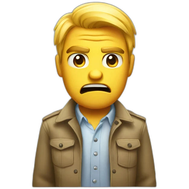 angry developer annoyed at safari emoji