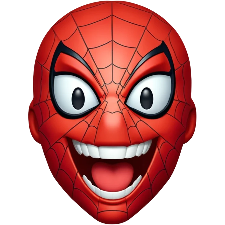 Spider-Man laughing hysterically emoji