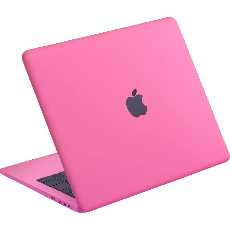 pink MacBook laptop emoji