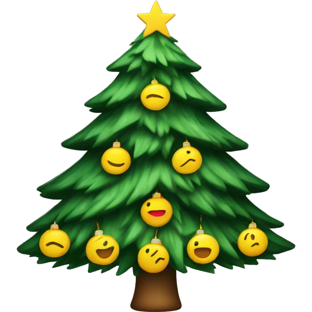 Christmas tree blinking  emoji
