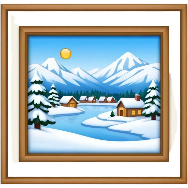 Snow scene emoji