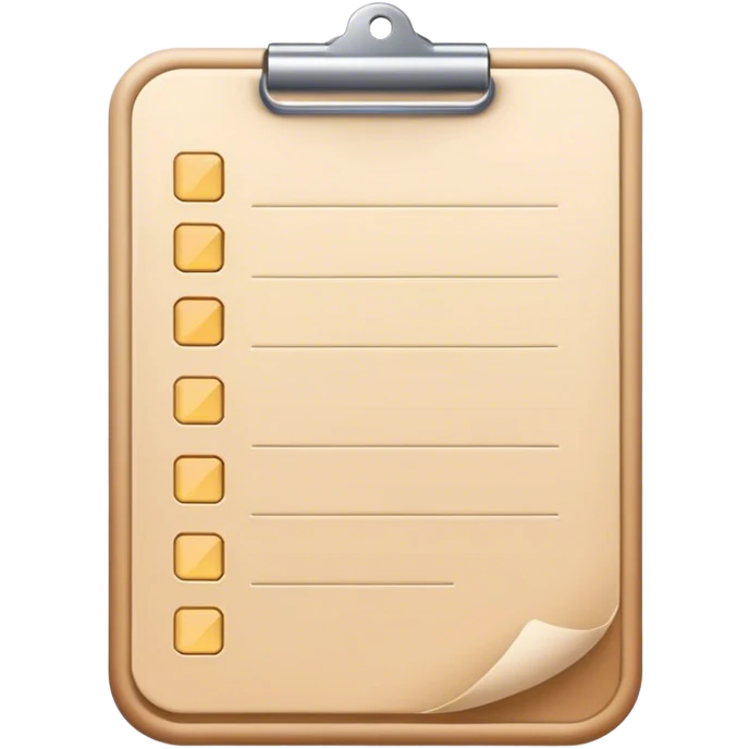 beige task list emoji