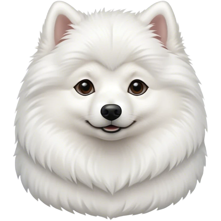 Mini American Eskimo dog emoji