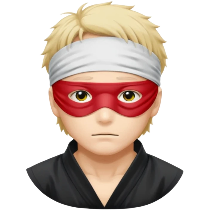 сделай стикер в стиле аниме магическая битва с сатору годжу с русскими фразами emoji