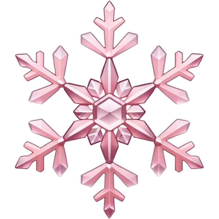 light pink snowflake emoji