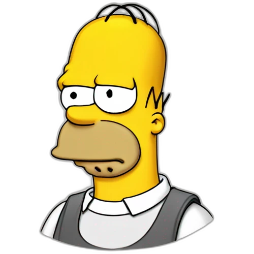 Homer Simpson bois une duff emoji