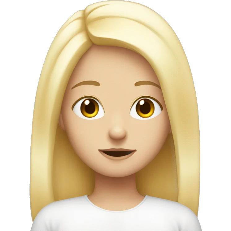 I miss you , make girl white with blond hair emoji