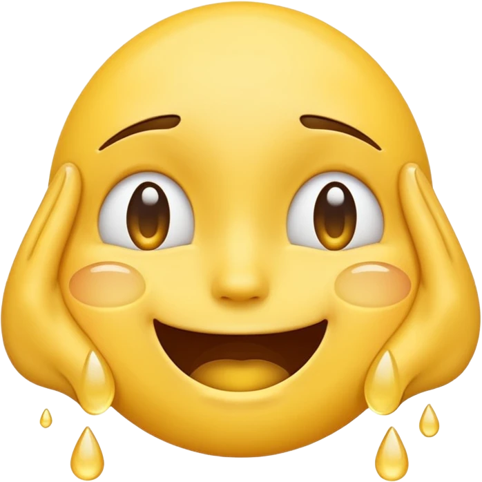 An emoji that is crying and laughing emoji
