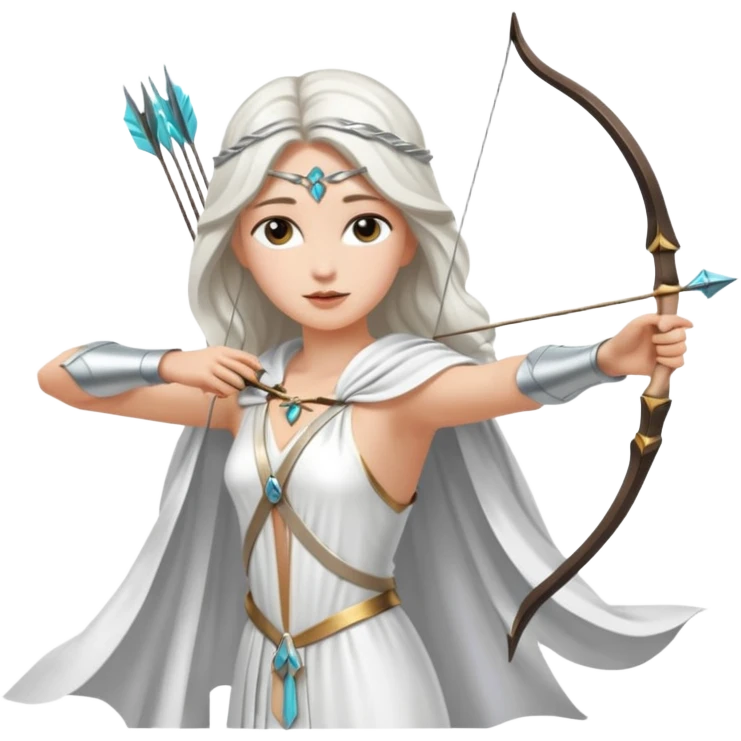 Goddess Artemis of the moon and hunt  emoji