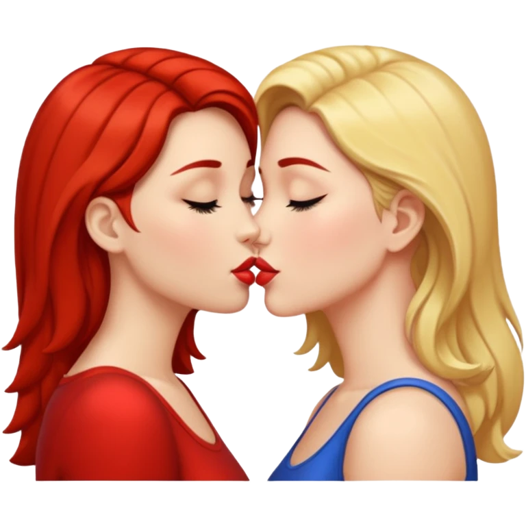 hot naked women kissing emoji