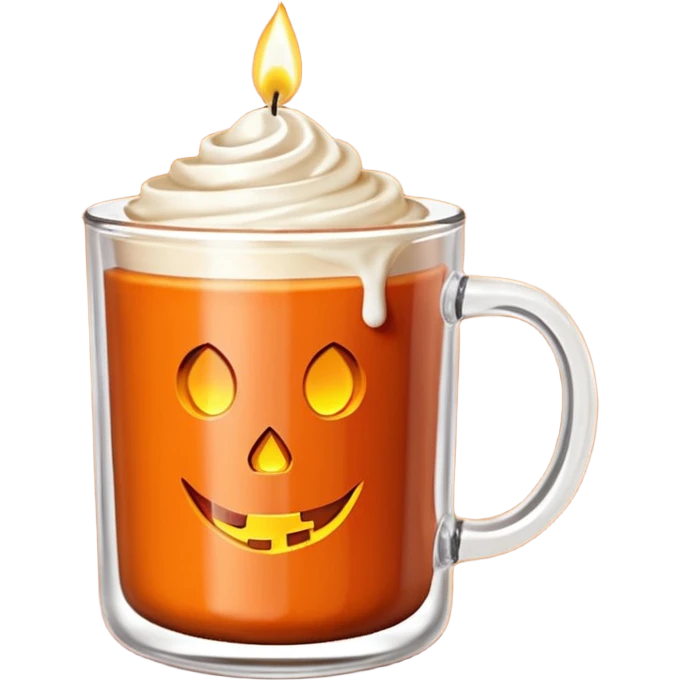 bath and body works pumpkin spice latte candle lit emoji