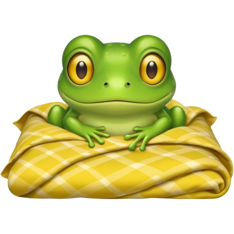 Frog in bed emoji