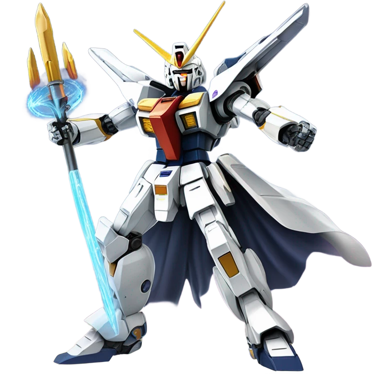 Gundam fighting a wizard emoji