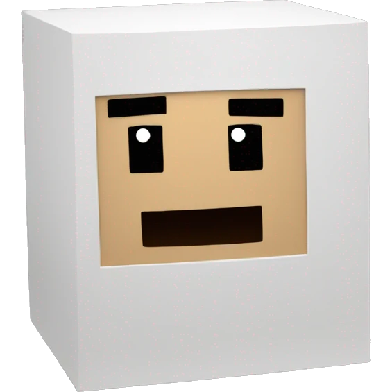 A Minecraft block with a smile emoji