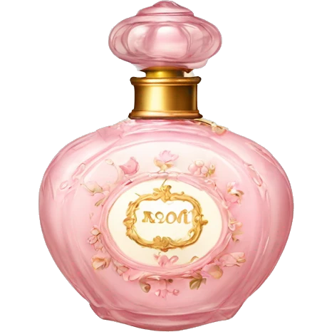 vintage rococo light pink perfume  emoji