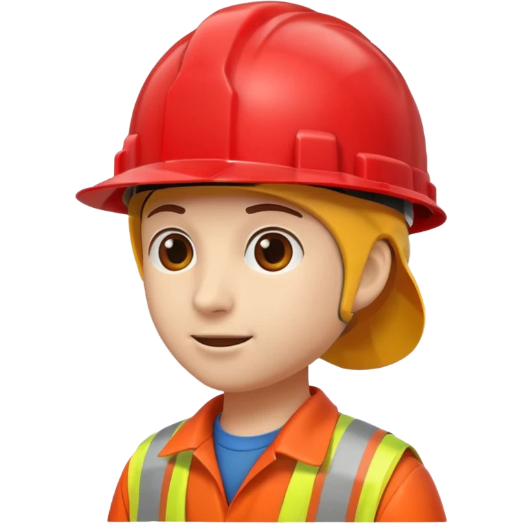сделай красную строительную каску без человека emoji