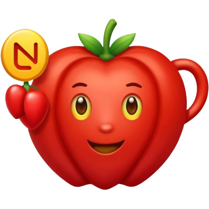 Coração vermelho em chamas vermelha com letras HL dourado no centro do coração  emoji