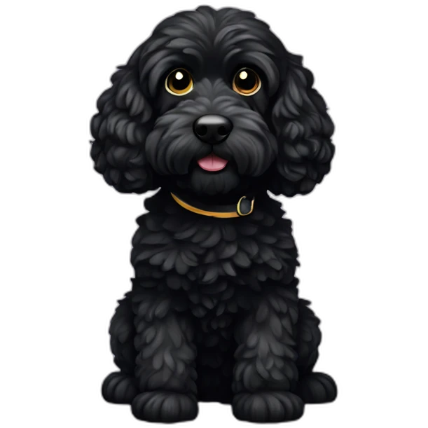 Black Cockapoo emoji