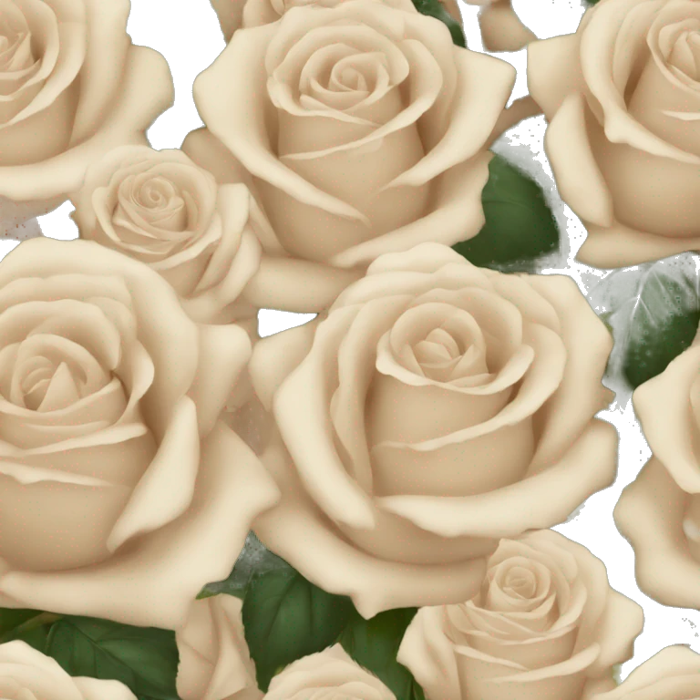 beige roses emoji