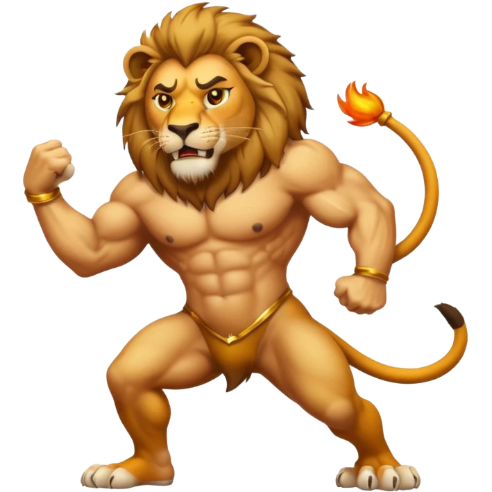 Un lion qui twerk emoji
