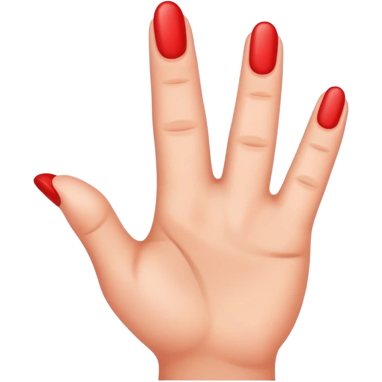 red finger pointing up emoji