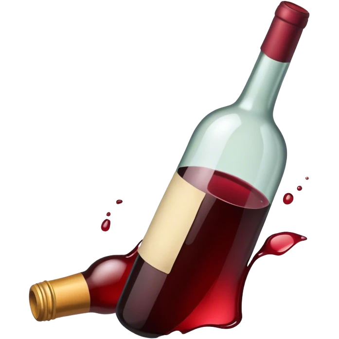 broken wine bottle emoji
