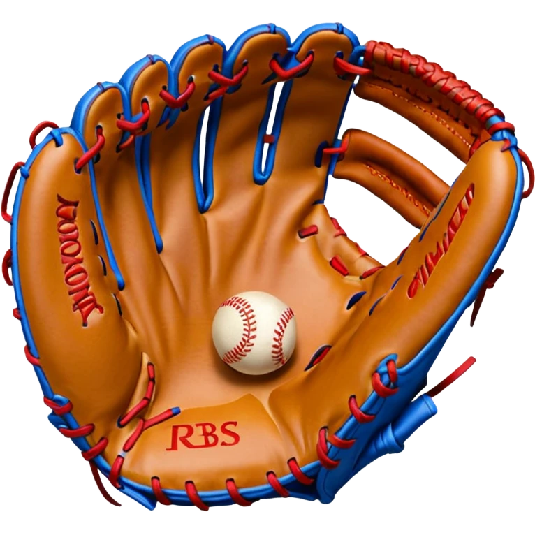 baseball glove (#00A3E0) and red (#F9423A) emoji