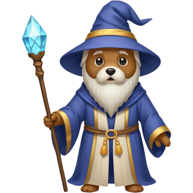 Dog wizard emoji