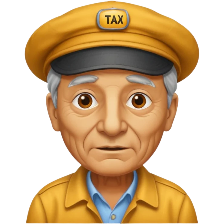  taxi driver old emoji