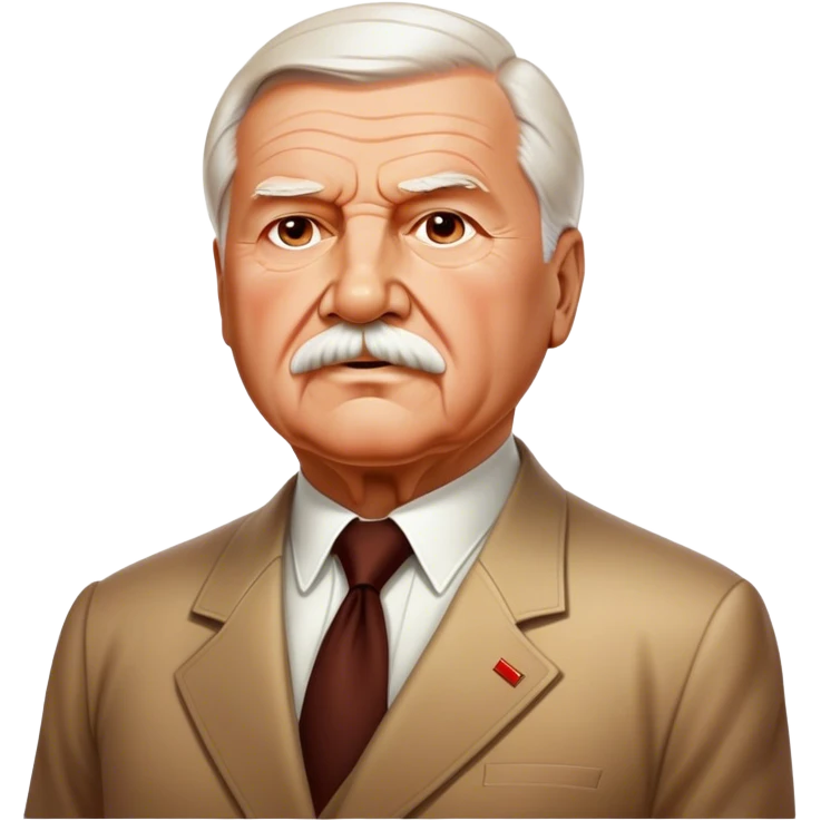 Cinematic Realistic Lech Wa≈Çƒôsa Pop Culture Emoji, depicted with a resolute, charismatic portrayal of the iconic leader rendered with lifelike detail and inspiring, dynamic lighting. emoji