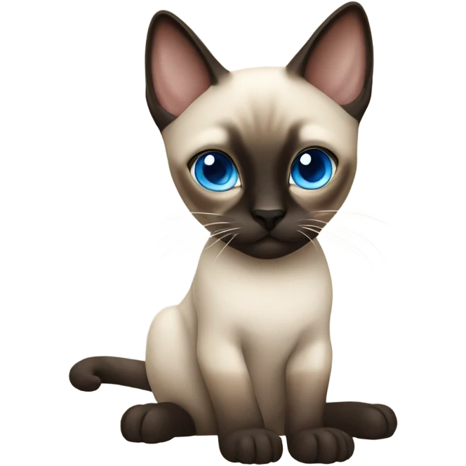 siamese cat blue eyes emoji