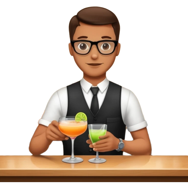 bartender mixing drinks emoji