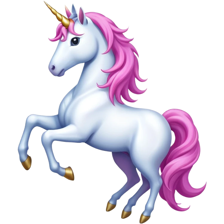 Unicorn signing emoji