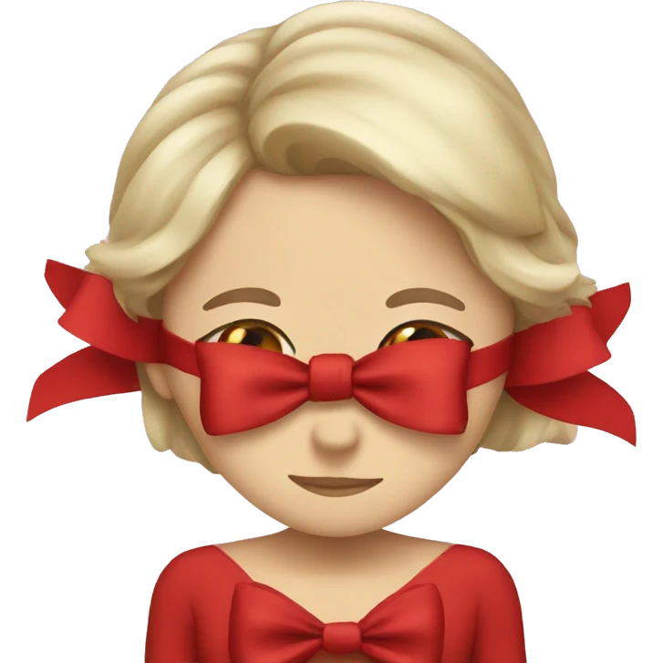 Red bow emoji