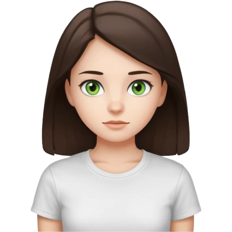 Девушка, шатенка, лет 18 с серо зелёными глазами emoji