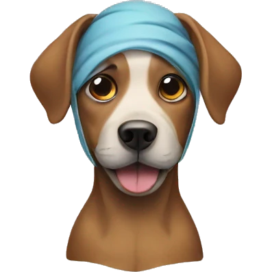 Dog wearing a mask  emoji