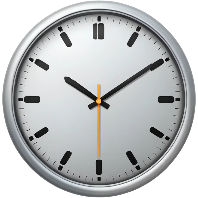 modern clock  emoji