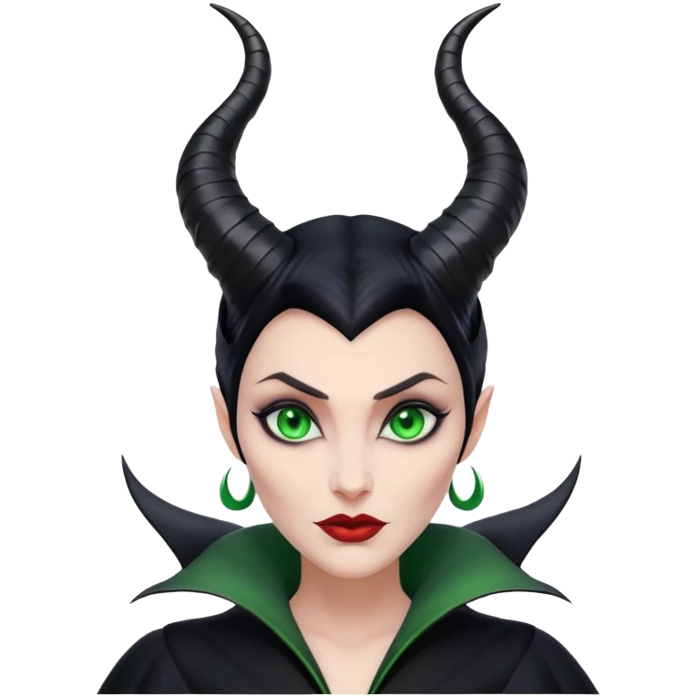 Maleficent villain with horns emoji