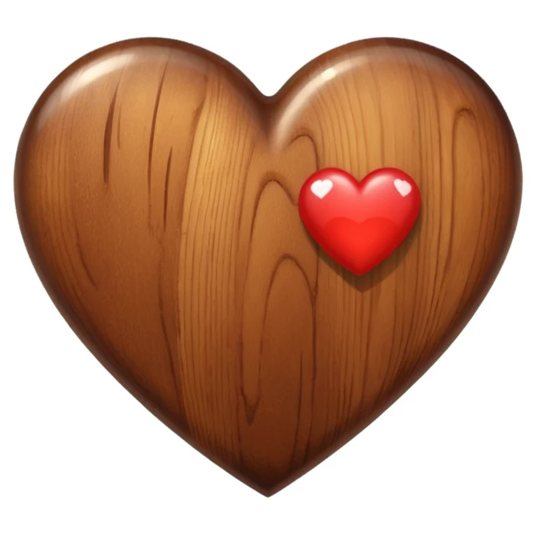 heart brown with shines emoji