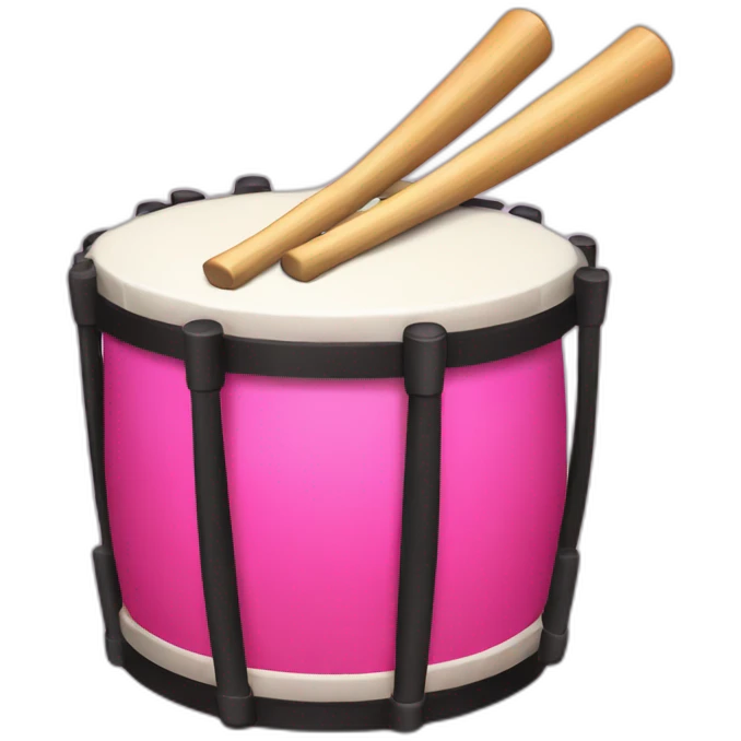 bright pink taiko drum emoji